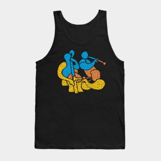 Jazz Music Trio Modern Stylish Concept Tank Top